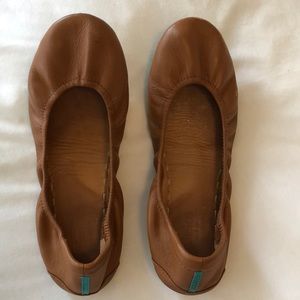 Chestnut Tieks Size 9